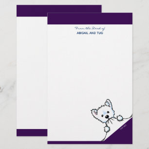 Papelaria Notas do KiniArt Westie Terrier
