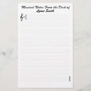 Papelaria Notas musicais personalizadas