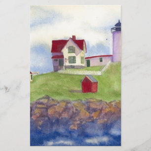 Papelaria Nubble Light House York Maine