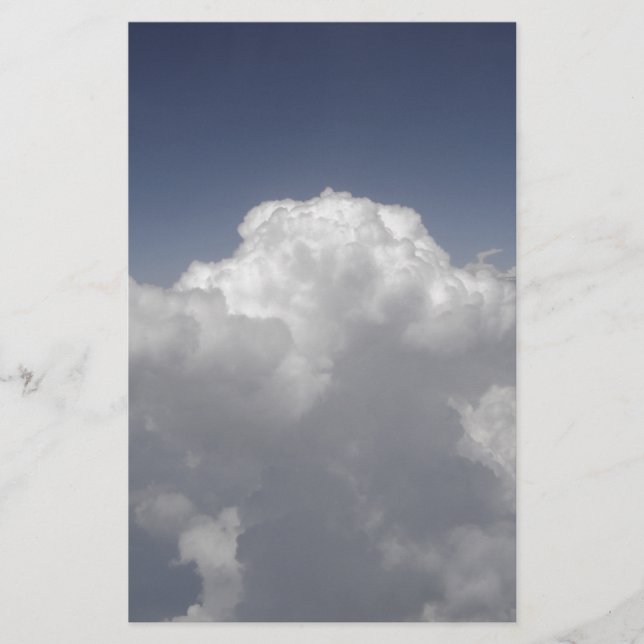 Papelaria Nuvens a 30.000 pés de uma janela de avião (Frente)