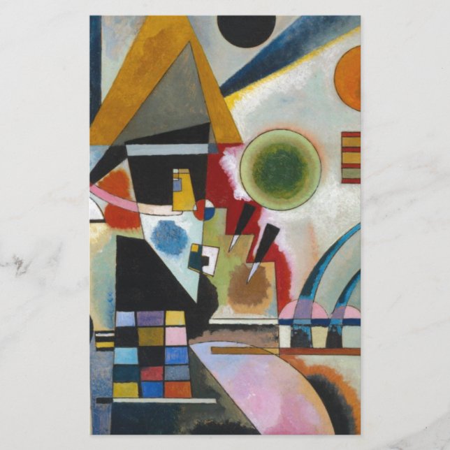 Papelaria O Balanço da Pintura Abstrata de Kandinsky (Frente)