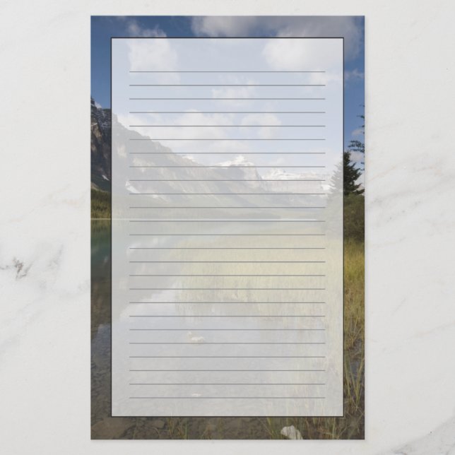 Papelaria O lago das aves aquáticas ao longo da pista de Ice (Frente)