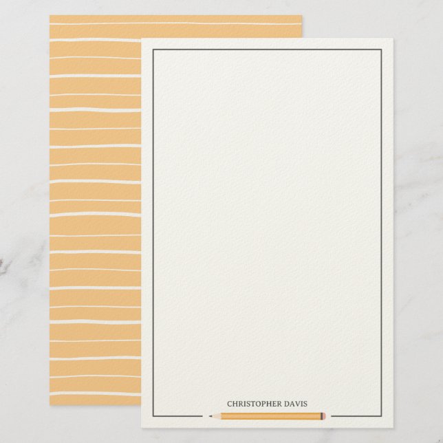 Papelaria O lápis clássico enquadrava as crianças de volta à (Frente/Verso)