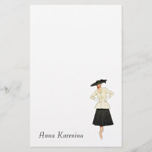 Papelaria O olhar novo - papel de carta do chique de Tres da