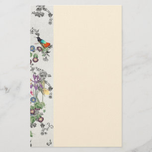 Papelaria O pássaro do colibri floresce artigos de papelari