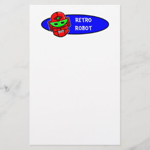 Papelaria O robô retro diz