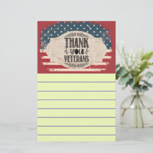 Papelaria Obrigado Veteranos Stationery