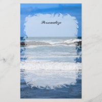 Oceano Pacífico Azul com Nome