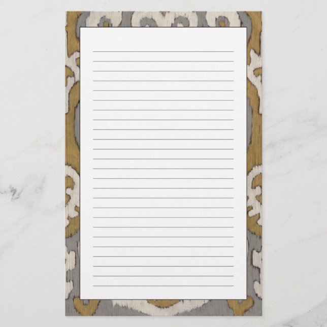 Papelaria Ochre Ikat II (Frente)