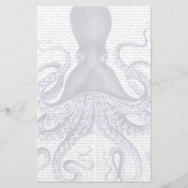 Papelaria Octopus azul (Frente)