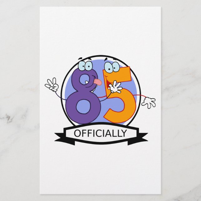Papelaria Oficialmente 85 Banner de Aniversário (Frente)