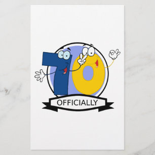 Papelaria Oficialmente bandeira de 70 aniversários