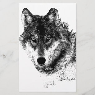 Papelaria Olhos de Lobo Inspirador Preto e Branco