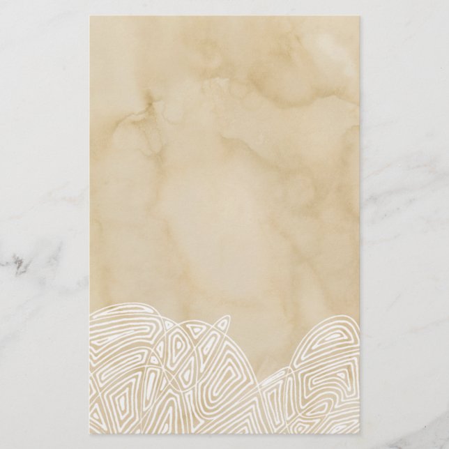 Papelaria Ondas em Pergaminho (Frente)