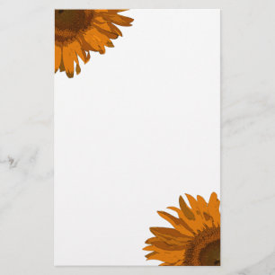 Papelaria Orange Pop Art Sunflower