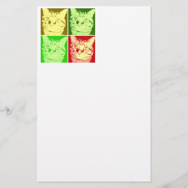 Papelaria Orange Tabby Cat (Frente)