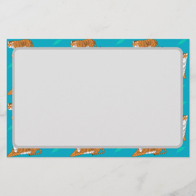 Papelaria Orange Tigers (Frente)