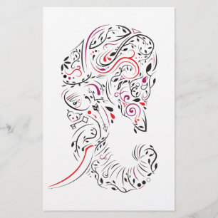Papelaria ornamentado do elefante