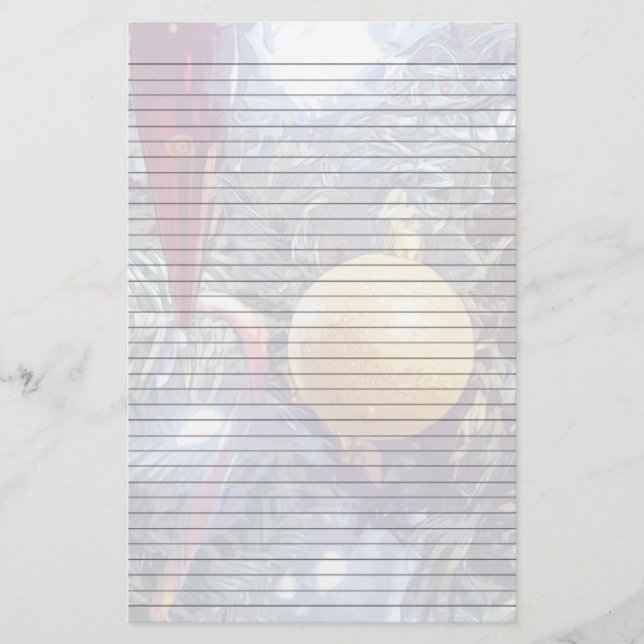 Papelaria Ornamentos de férias de inverno (Frente)