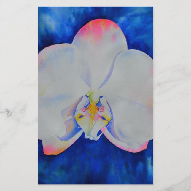 Papelaria Orquídea Lâmpada Rosa (Frente)