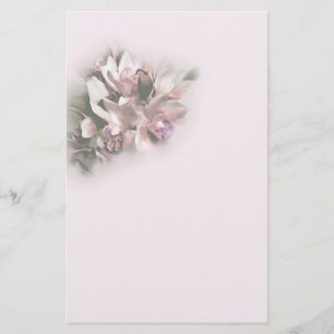Papelaria orquídeas cor-de-rosa 1