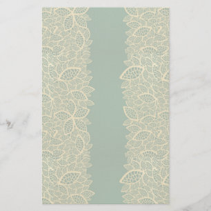 Papelaria Ouro de folhas sobre fundo verde