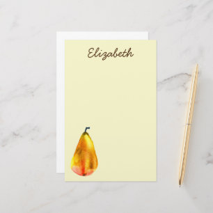 Papelaria Ouro Pear Fruta