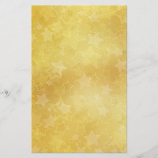 Papelaria Ouro Stars Vintage Story (Frente)