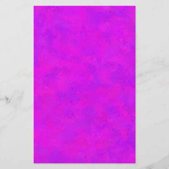 Papelaria Padrão Abstrato Rosa Roxo (Frente)