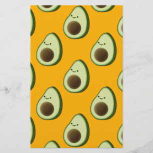 Papelaria Padrão Avocado