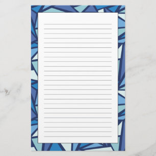 Papelaria Padrão Crítico de Gelo abstrato azul