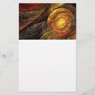 Papelaria Padrão de Abstrato de Arte Floral Moderna da Flor 