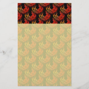 Papelaria Padrão de Arte Abstrata Elegante Boho Moderno Fofo