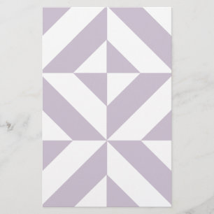 Papelaria Padrão de Cubo de Deco Geométrico de Uvas Legal Pá