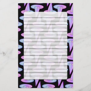 Papelaria Padrão De Desenho Azul Roxo De Feiticeira De Casc