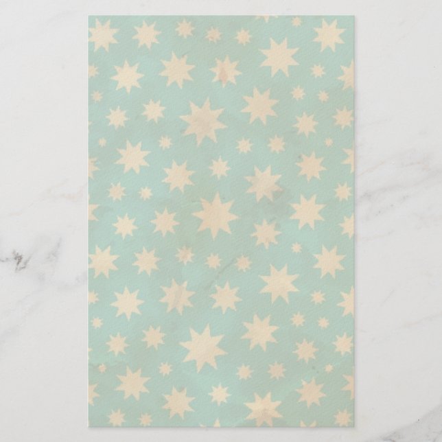 Papelaria Padrão de estrelas (Frente)