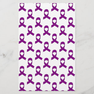 Papelaria Padrão de Fita Roxo