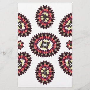 Papelaria Padrão de Flor Mandala