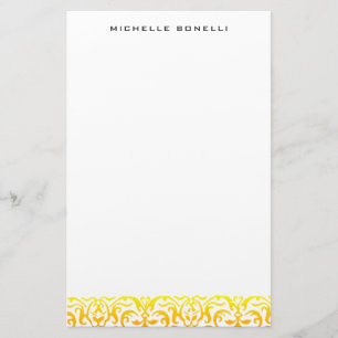 Papelaria Padrão de Flor Profissional Minimalista Moderno