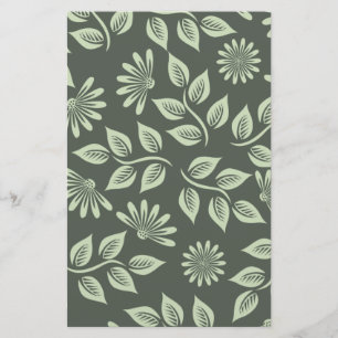 Papelaria Padrão de Flores de primavera