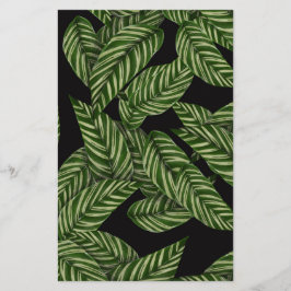 Papelaria Padrão de Folhas Tropicais