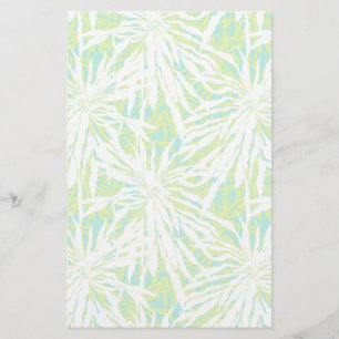 Papelaria Padrão de Folhas Tropicais