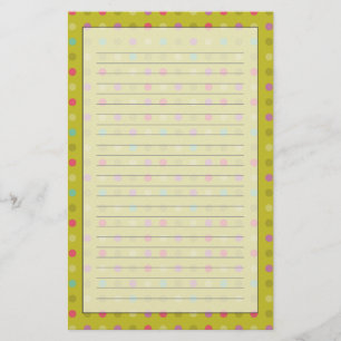 Papelaria Padrão de fundo Polka-dot