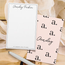 Padrão de Monograma Personalizado de Letra Simples