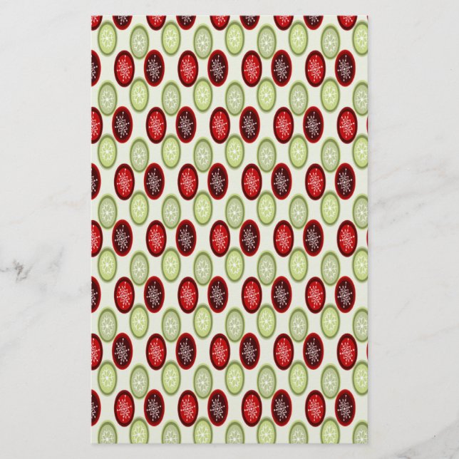 Papelaria Padrão de Natal (Frente)