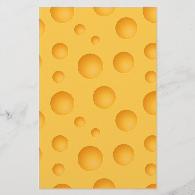 Papelaria Padrão de Queijo Amarelo (Frente)