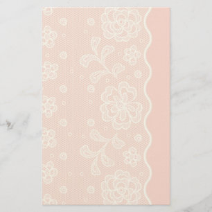Papelaria Padrão de rendas, colheita de flores 4