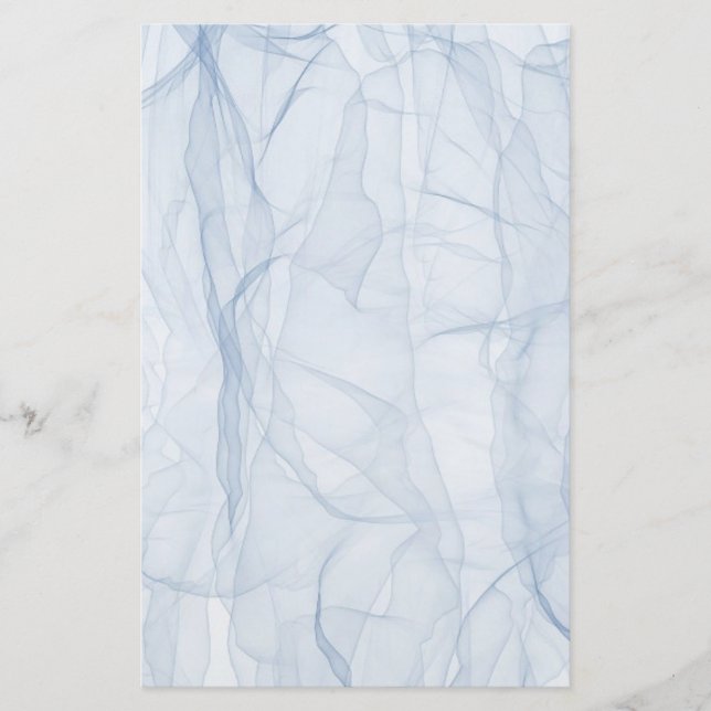 Papelaria Padrão de Sombra Azul (Frente)