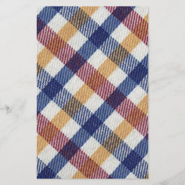 Papelaria Padrão de Tartan multicolorido