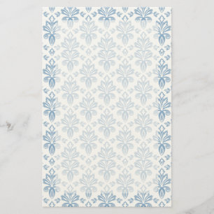 Papelaria Padrão de Toalha Azul Francês